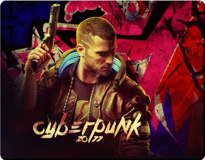 HOMYA Cyberpunk 2077 Game Art Design 3D Print High Resolution Mousepad