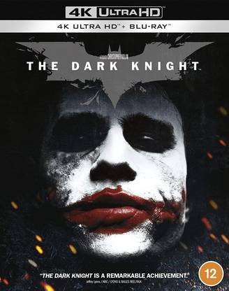 The Dark Knight (4K UHD + Blu-ray + Bonus Disc) (3-Disc Set) (Region Free) (Slipcase + Fully Packaged Import)