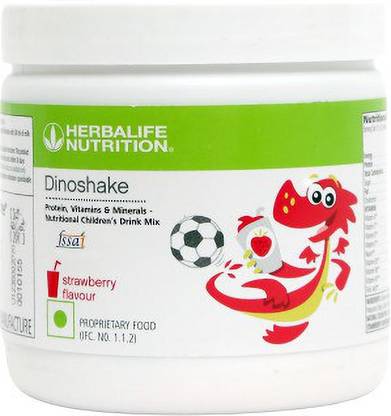 HERBALIFE Dinoshake Kids Drink Mix - Strawberry Flavor Plant-Based Protein
