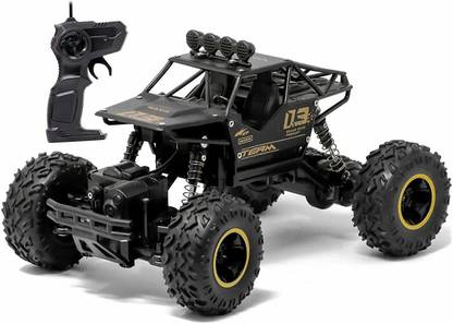 Pepstter Remote Control Plastic Racing Car Rock Crawler 4 Wheel Drive Metal Alloy Body