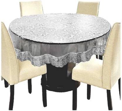 EMPORIUM WORLD Self Design 4 Seater Table Cover