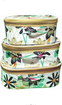 M I STROE UNIQUE DESIGN MULTIPURPOSE VANITY AND STORAGE BOX SET OF 3 kit Vanity Box