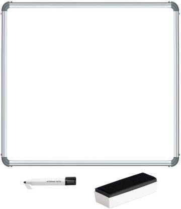 Homedmart 2 by 2 white board with plastic duster and marker White, Green board