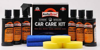 AutoBros Car Care Kit - 11Pcs Kit Combo