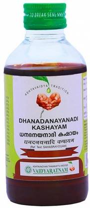 Vaidyaratnam Ayurvedic Product Dhanadanayanadi Kashayam 200 ml (Pack Of 3)
