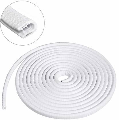 Allure Auto Car Door Edge Guards U Shape Edge Trim Rubber Seal Protector Rubber Car Door Protector Car Protection Door Edge Anti-Collision Rubber Clips 15 (White) Car Beading Roll For Door
