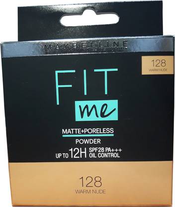 MAYBELLINE NEW YORK FIT me matte+poreless compact powder (WARM NUDE) (128) Compact