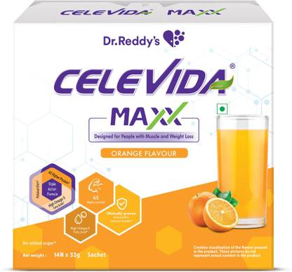 CELEVIDA Maxx High-Protein & Immunity Supplement to Support Muscle Health, 462g Nutrition Drink