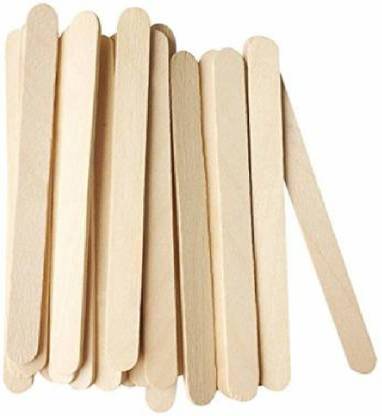 CRIYALE Wooden Professional Disposable Wax Knife Spatulas Applicators Hard Wax Wooden Stick For Full Body Hair Removal Waxing Sticks (Pack of 50 Stick) Strips