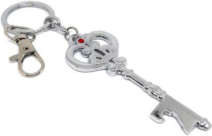 Aura Key Shaped Bottle Opener Keychain Keyring For Bike Car House Office Home Keys Keychain For Boys Girls Friends Men Women Metal Hook Key Chain