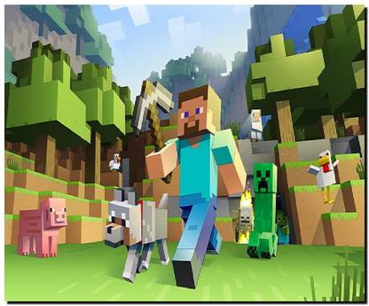 nik city store Amazing minecraft java edition printed mouse pad | game printed mouse pad | mouse pads for boys Mousepad | pack of 1 Mousepad
