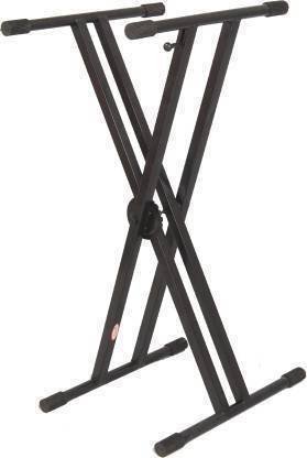 Urban Infotech Heavy Duty Double X Keyboard Stand Dual Braced Electric Piano Stand X- Type Piano Keyboard Stand with Locking Straps Universal Keyboard Instrument Stand Keyboard Stand