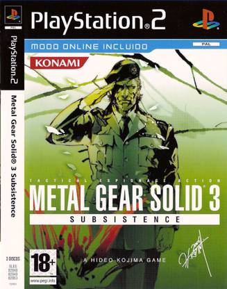 METAL GEAR SOLID 3 SUBSISTENCE FULL GAME PLAYSTATION 2 (PS2 ) (STANDARD)
