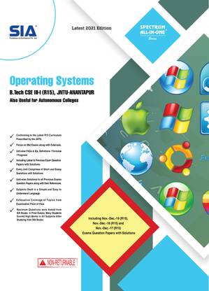 Operating Systems, B.Tech III-Year I-Sem (CSE) R15, JNTU-Anantapur, Latest 2021 Edition