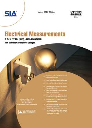 Electrical Measurements, B.Tech III-Year I-Sem (EEE) R15, JNTU-Anantapur, Latest 2021 Edition