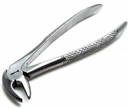 RSSW Dental Forcep Lower Root Serrated Handle GP 74 Serrated Forceps