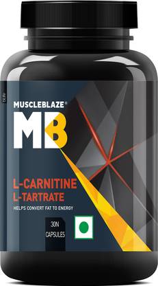 MUSCLEBLAZE L-Carnitine L-Tartrate, 500mg L-Carnitine, Helps Convert Fat into Energy