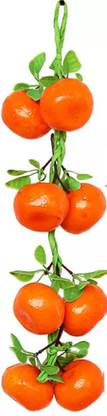 snehatrends Artificial Orange fruit String 8 fruits in one string (set of 1 string) Artificial Fruit