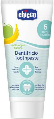 Chicco Toothpaste Applebanana 6M+ No Fluoride Toothpaste