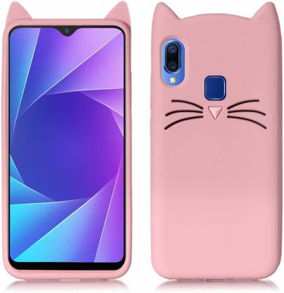 ELEF Back Cover for Xiaomi Redmi Y3 Mustache Ears Meow Soft Silicone Cute Cartoon Cat Kitty