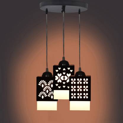 DecorVista 3 Light Creative Wooden Pendant Lamp for Room,Foyer,Hallway Ceiling Lamp Pendant Lamp Ceiling Lamp