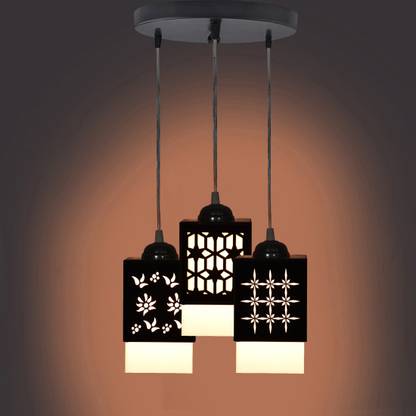 DecorVista 3 Light Creative Wooden Pendant Lamp for Room,Foyer,Hallway Ceiling Lamp Pendant Lamp Ceiling Lamp