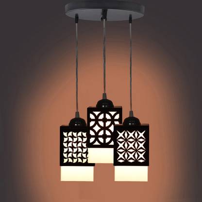 Vinayak 3 Light Creative Wooden Pendant Lamp for Room,Foyer,Hallway Ceiling Lamp Pendant Lamp Ceiling Lamp