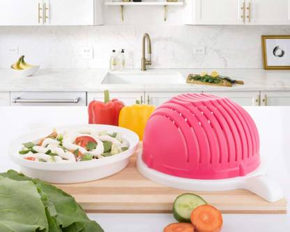 madhu store Multipurpose Salad Cutter Bowl. Upgraded & Easy to Use Salad Maker. Strainer