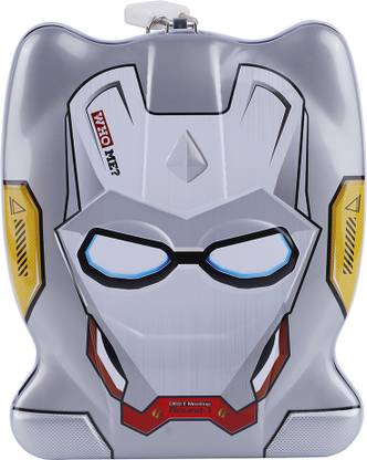 सकी Marvels Iron Man Print Metal Coin Bank Box ,Piggy Bank ,Money Saving Box for Kids with Lock and 2 Keys Best Money Save toy for kids कॉइन बैंक