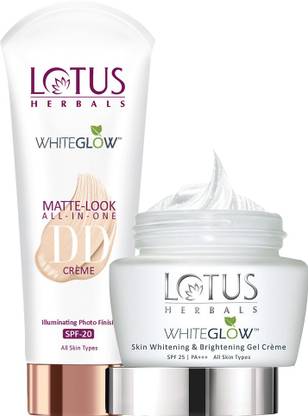 LOTUS HERBALS The Whitening Glow ( DD Cream _ 30 gm + Gel Cream _ 40gm )