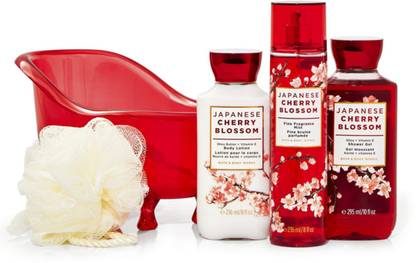 BATH & BODY WORKS Japanese Cherry Blossom Bathtub Gift Set