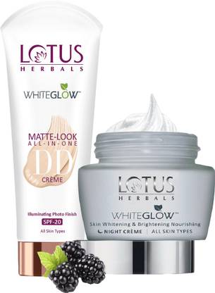 LOTUS HERBALS The Whitening Glow ( DD Cream _ 30 gm + Night Cream _ 40 gm )