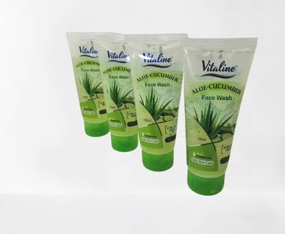 VITALINE ALOE CUCUMBER FACE WASH (PACK OF 4) Face Wash