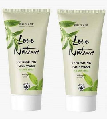 Oriflame Sweden Love Nature Refreshing with Green Tea  (Pack of 2) Face Wash