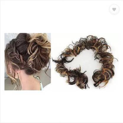 SAMYAK long frill style for chignons and long braided hair style wedding party Hair Extension