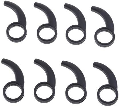 Somapa 8 Pcs (4 Pair) Earbuds For boAT Rockerz 255 Earhook only | Rubber Earbuds For Boat Rockerz | Black (8 Pcs) In The Ear Headphone Cushion