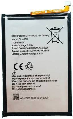 Lapvious Mobile Battery For  Infinix BL-49FX Infinix Hot 8 5000mAh