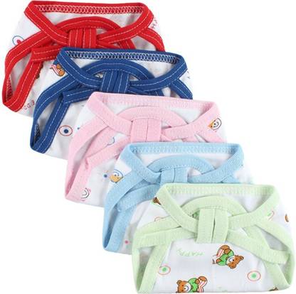 Honey Boo New Born Washable Reusable Hosiery Cotton Diapers, 0-6 Months ( PACK OF 5 )