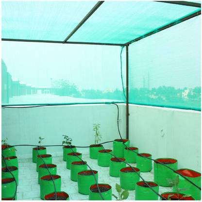 ZIMBLE sun shade net multipurpose green house netting 90% Sun-Block Shade Cloth Net Mesh for Garden Patio & Plants - UV Treated,1.5x5 Metre Portable Green House