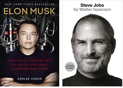Set Of 2 (Steve Jobs + Elon Musk) Book In English (Paperback, Walter Isaacson, Ashlee Vance) (A/S Book Seller)
