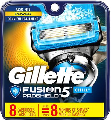 Gillette FUSION 5 PROSHIELD CHILL 8 (Made in USA)
