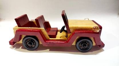 MAGIC CRAFT HANDMADE WOODEN CLASSICAL OPEN JEEP