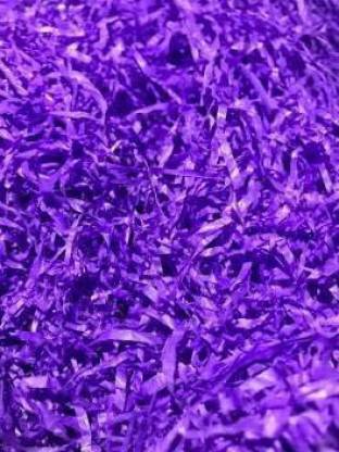 CHIKLIT ENTERPRISE METALLIC PUPRLE, SHINING PURPLE, LILAC SHREDDED PAPER | PAPER CONFETTI |paper grass for gift packing | packing paper 80 Grams