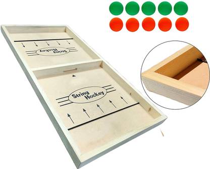 Haulsale String Hockey Table Board Game | Fast Sling Puck Board Game for Kids and Adults | Tabletop Slingshot Games Toys for Boys and Girls for All Age Party & Fun Board Game