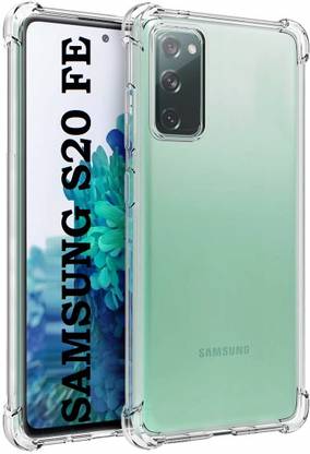 Coverskart Back Cover for Samsung Galaxy S20 FE, Transparent Crystal Clear Shockproof TPU Bumper Edges Hard Case