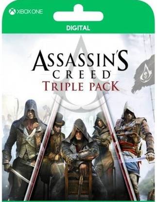 Assassin Creed Triple Pack ( Unity Black + Flag+ syndicate) Bundle Edition