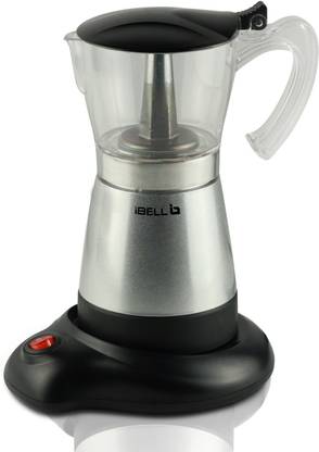 iBELL Electric Moka Pot, Espresso Maker / Percolator/ filter Coffee Maker, Italian Espresso 6 Cups Coffee Maker