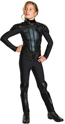 Rubies Costume "Rebel" Mockingjay Part 1 The Hunger Games Deluxe Katniss Costume, Small, One Color