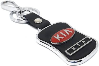 Aura Leather & Metal Keychain Keyring For KIA Motors Seltos Sonet Carnival Kia Key Chain
