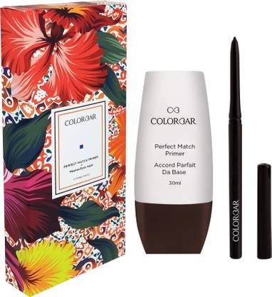 Colorbar Cosmetics Perfect Match Primer + Mesmereyes Kajal